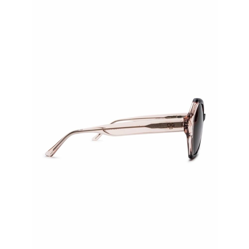 NEW!! Ann Taylor ATP923 C03 Octagonal Translucent Dark Rose Sunglasses Authentic - Picture 4 of 7